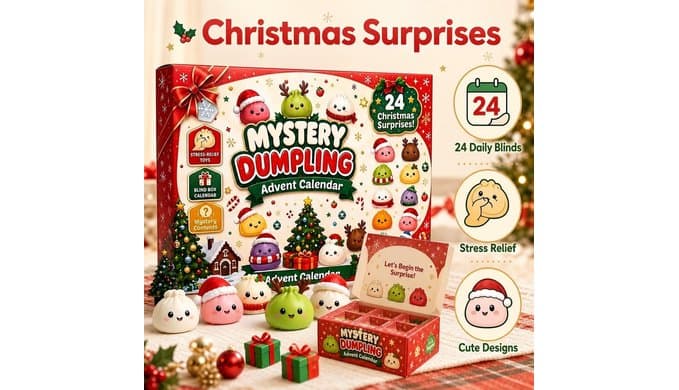 2026 Christmas Squishies Advent Calendar 24 Day Countdown Gifts for Adults thumbnail 3