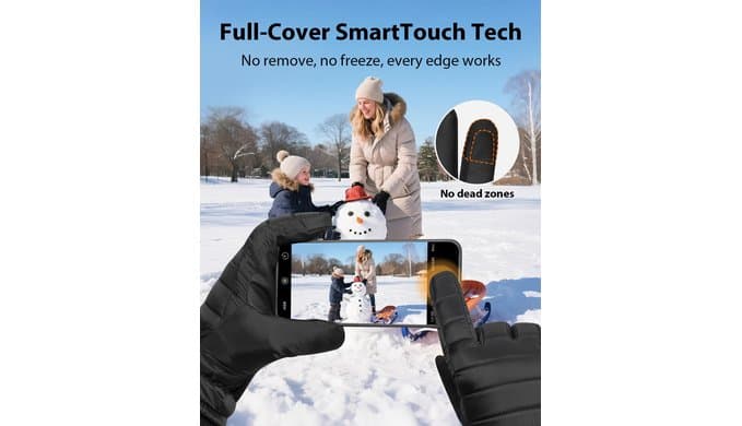RIGWARL Waterproof Winter Gloves for Women Men with 3M Thinsulate thumbnail 3