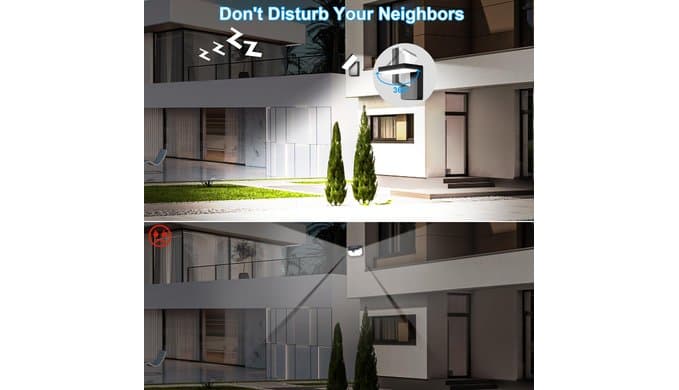 ledmo 60W LED Outdoor Wall Light Switch Control 350° Horizontal/180° Vertical LED Exterior Wall Lights Modern Neighbor Friendly Adjustable Exterior Flood Lighting 5000k for Upper Areas Yard Porch thumbnail 4