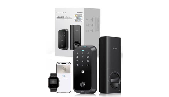 WiFi Smart Lock HomeKey Keyless Entry Door Lock Fingerprint Deadbolt thumbnail 1