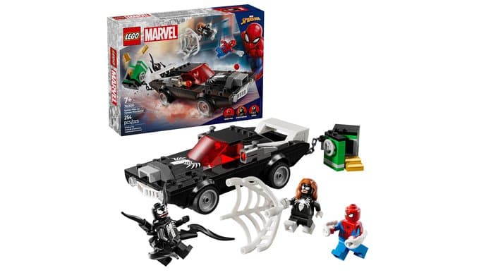 LEGO Marvel Spider-Man vs. Venom Muscle Car Toy - Building Set for Kids, Boys and Girls, Ages 7+ - with Spider-Man, Venom, and Spider-Woman Minifigures - Superhero Gift Idea for Birthday - 76309 thumbnail 1