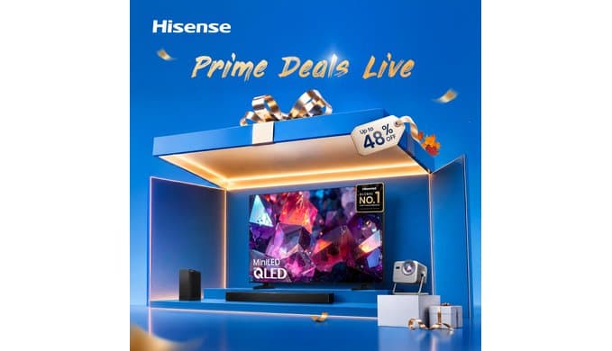 Hisense 100" E7 Cinema Series Hi-QLED Mini-LED 4K UHD Smart Fire TV (100E7SF, 2026 NEW) - Native 144Hz, AI Picture, Dolby Vision IQ · Atmos, FALD, HDR10+ Adaptive, MEMC, Alexa+ thumbnail 2