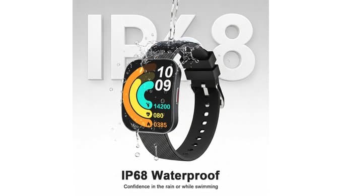 Smart Watch for Men Women, Bluetooth Calls, AI Dial,AI Q&A,1.85" HD AMOLED Curved Display Fitness Watch with Heart Rate/SpO2/Stress Monitor, Pedometer,110+ Sports Waterproof IP68 Smartwatch,Deep Black thumbnail 5