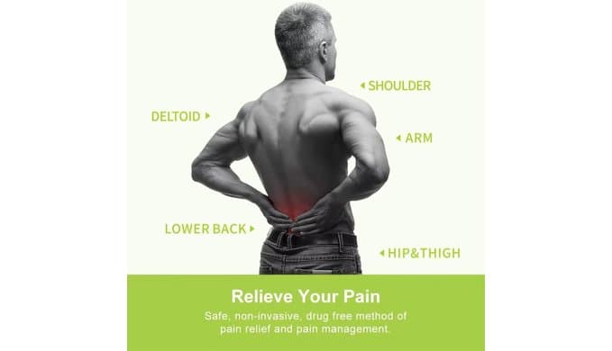 AUVON Dual Channel TENS Unit Muscle Stimulator Machine with 20 Modes, 2" and 2"x4" TENS Unit Electrode Pads thumbnail 2