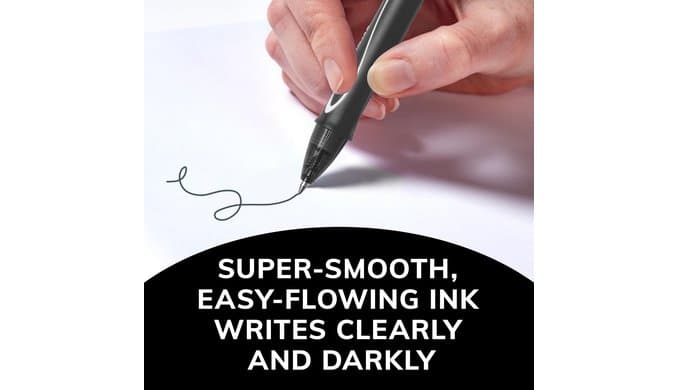 BIC Gelocity Quick Dry Gel Pens, 12-Count in Black Ink thumbnail 5