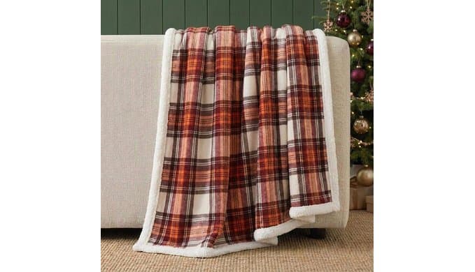 Eddie Bauer - Sherpa Reverse Throw Blanket for Bed or Couch, 50 x 60 thumbnail 5