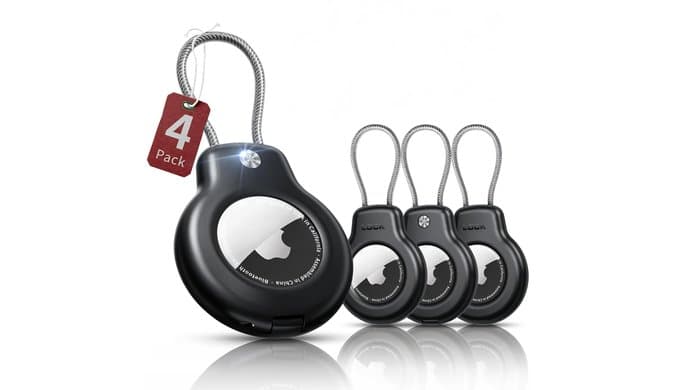 for AirTag Holder Keychain,Air Tag-4 Pack Holder Case Airtags 1st/2nd Gen thumbnail 1