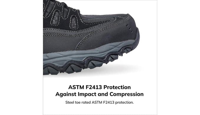 Skechers Men's Cankton Steel Toe Lace Up thumbnail 2
