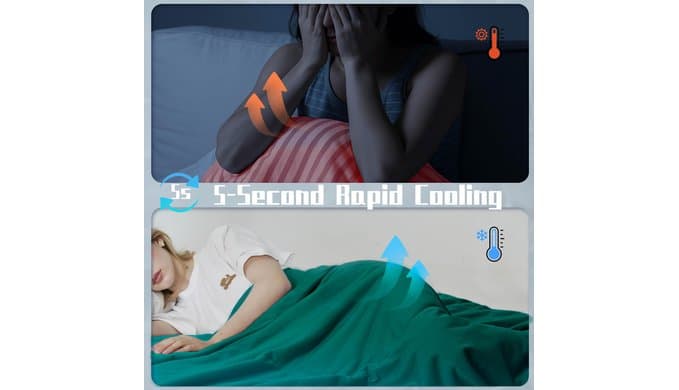 DOWNCOOL Cooling Comforter King Size, Cooling Blanket for Hot Sleeper thumbnail 5