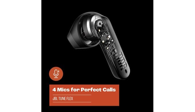 JBL Tune Flex - True Wireless Noise Cancelling Earbuds (Black), Small thumbnail 3