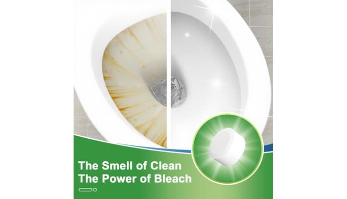 Toilet Bowl Cleaners Bleach Tablets 54 PACK, Automatic Toilet Tank Cleaner, Bathroom Cleaner Against Tough Stains, No Scrubbing, Continuous Clean, Sparkling Fresh thumbnail 4
