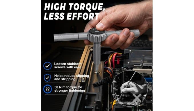 STREBITO Magnetic Screwdriver Set, 67-in-1 Ratcheting Screwdriver Set thumbnail 4