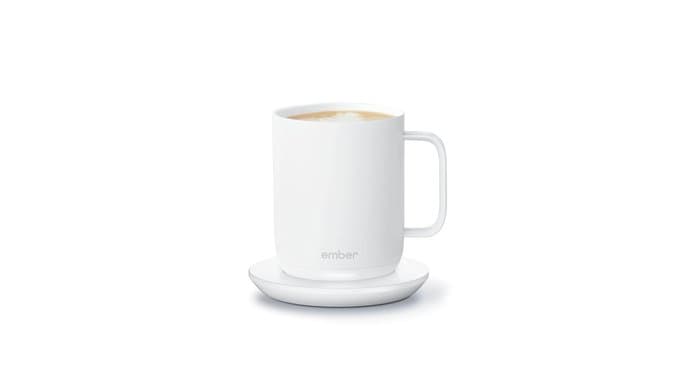 Ember Temperature Control Smart Mug 2, 10 Oz, App-Controlled Heated Coffee Mug with 80 Min Battery Life and Improved Design, White thumbnail 1
