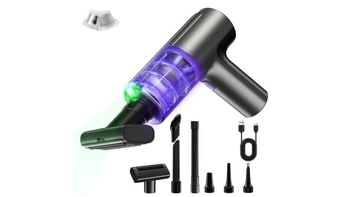 Car Vacuum Portable Cordless, Handheld Vacuum Cleaner Mini Small thumbnail 1