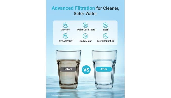 AQUA CREST LT1000PC Refrigerator Water Filter and Air Filter, 3 Combo thumbnail 5