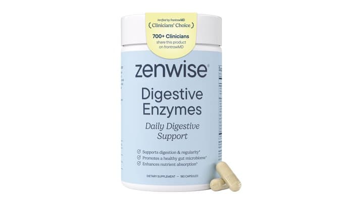 Zenwise Health Digestive Enzymes, Probiotics, for Gut Health Bloat - 180 CT thumbnail 1
