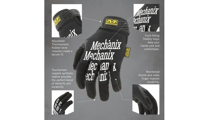 Mechanix Wear Original Touchscreen Work Gloves, X-Large, Black thumbnail 5