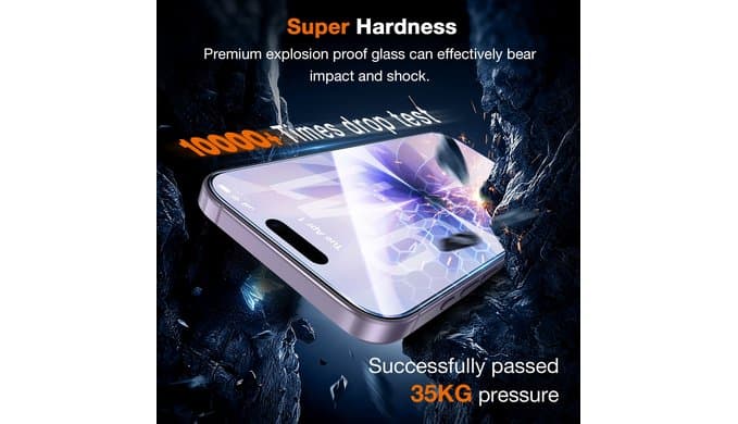 LK for iPhone 17 Screen Protector, 1-Step Install [Auto-Dust] Smartwatch thumbnail 3
